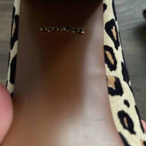 Linea Paolo Leopard Print Suede Heels Size 7.5 - Picture 7 of 8